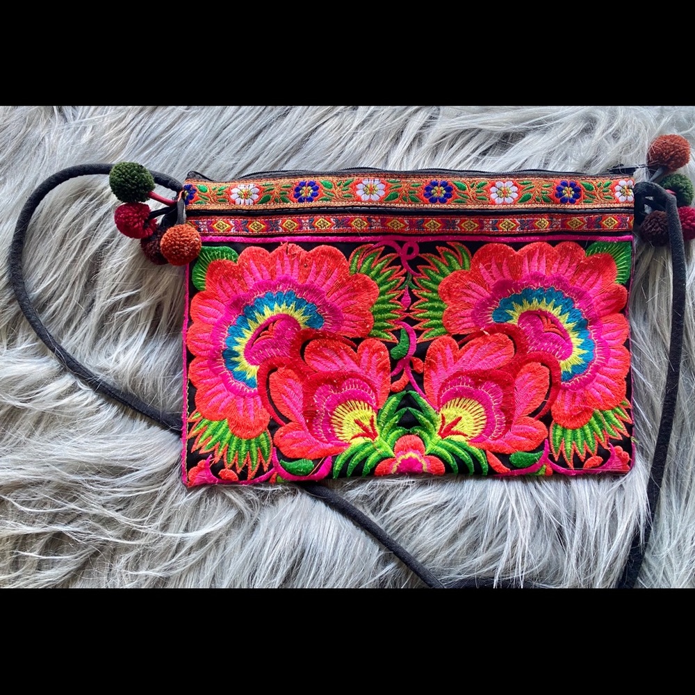 Handmade Embroidered Indian Crossbody bag